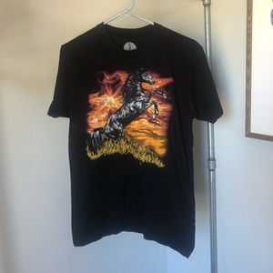 Always Sunny Charlie black horse shirt